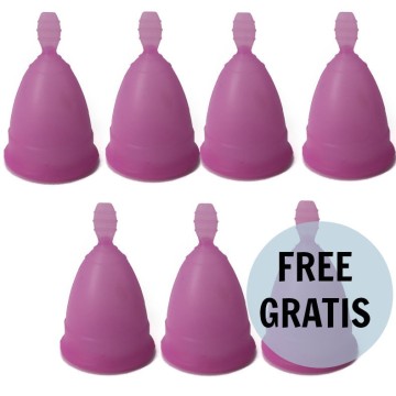 NINA KIKÍ - COPO MENSTRUAL ROXO TAMANHO S 6 1 GRTIS
