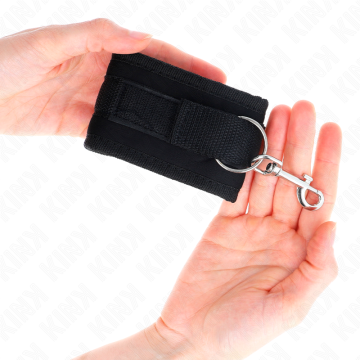 KINK - PULSO NYLON BIND HOOKandLOOP PRETO MODELO 2 AJUSTÁVEL 18-35 CM X 6 CM
