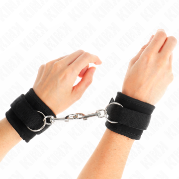 KINK - PULSO NYLON BIND HOOKandLOOP PRETO MODELO 2 AJUSTÁVEL 18-35 CM X 6 CM