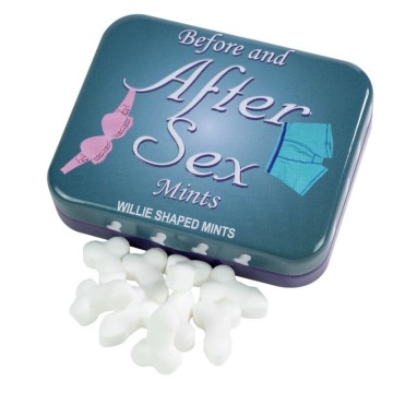 SPENCER and FLEETWOOD - FORMA DE PÊNIS MINT CANDY PARA ANTES E DEPOIS DO SEXO