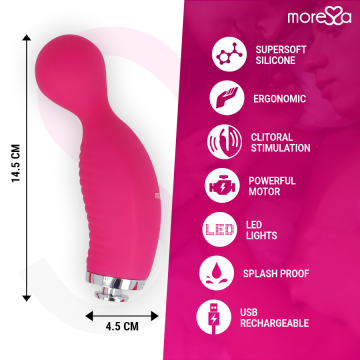 MORESSA - KIRK DUO ONDAS ESTIMULANTES MASSAGEADOR MULTIFUNCIONAL DE SILICONE PREMIUM RECARREGÁVEL
