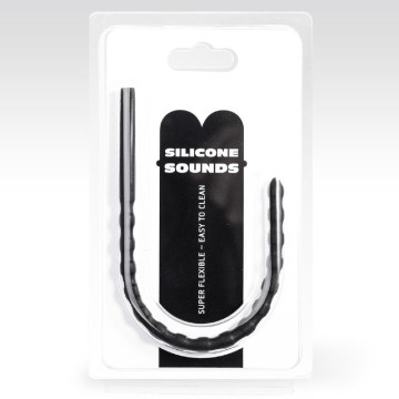 ALL BLACK - SONDA URETRAL DE SILICONE 6-8 MM