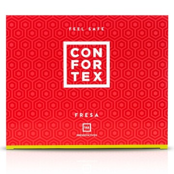 CONFORTEX - CONDOM DE MORANGO 144 UNIDADES