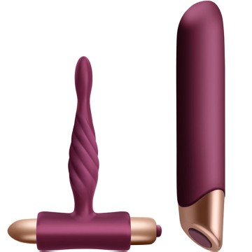 CLIMAXIMUM - KIT RAPTURE VIBRADOR CLÁSSICO PLUG ANAL PARA INICIANTES