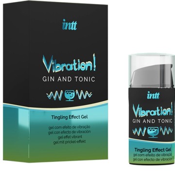 INTT - PODEROSO ESTIMULANTE ÍNTIMO LÍQUIDO VIBRADOR GEL GIN and TÔNICO 15ML