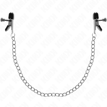 KINK - PINÇAS DE CORRENTE PLANA PRATA 34 CM