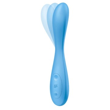 SATISFYER - APLICATIVO MULTIVIBRADOR G-SPOT FLEX 4 AZUL