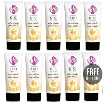 KIKÍ TRAVEL - PINA COLADA LUBRIFICANTE 50 ML 10 1 GRÁTIS