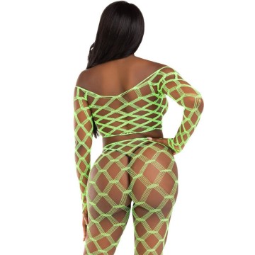 LEG AVENUE - TOP and LEGGINS HARDCORE VERDE