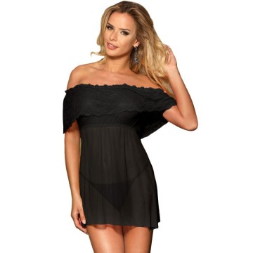 SUBBLIME - DRESSES SHORT DRESS THONG BLACK S - M