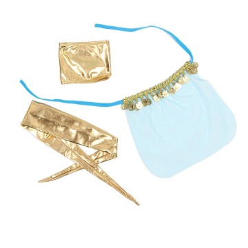 SUBBLIME - CONJUNTO DE LINGERIE AZUL ESTILO INDIA S-M