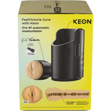 KIIROO - KEON WIFI COMBO VICTORIA JUNE MASTURBADOR AUTOMÁTICO FEEL STROKER