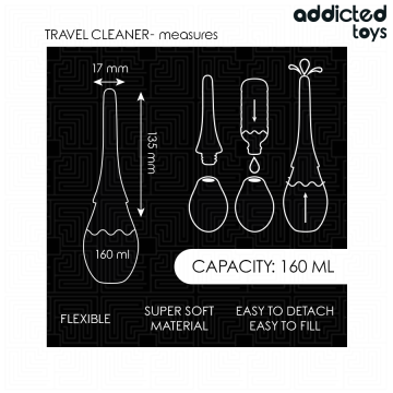 ADDICTED TOYS - LIMPADOR DE VIAGEM MODELO 3