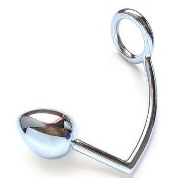METAL HARD - ANEL COM GANCHO ANAL 45MM