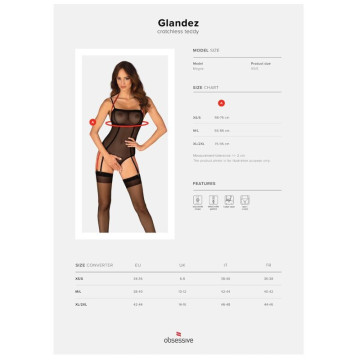 OBSESSIVE - GLANDEZ TEDDY CROTCHLESS M-L