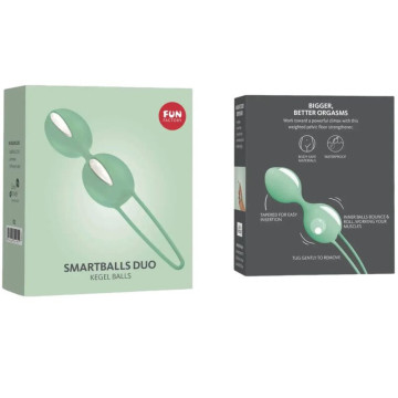 FUN FACTORY - SMARTBALLS PELVIC BALLS DUO BRANCO - PISTACHIO