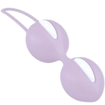 FUN FACTORY - SMARTBALLS DUO BOLAS PÉLVICAS BRANCO - ROXO PASTEL