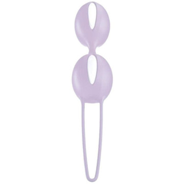 FUN FACTORY - SMARTBALLS DUO BOLAS PÉLVICAS BRANCO - ROXO PASTEL
